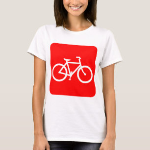 Camiseta Bicycle Sign - Red