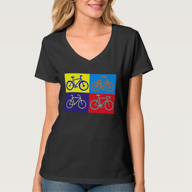 Camiseta bicycling accessories bicycle cycling cyclists art (Frente)