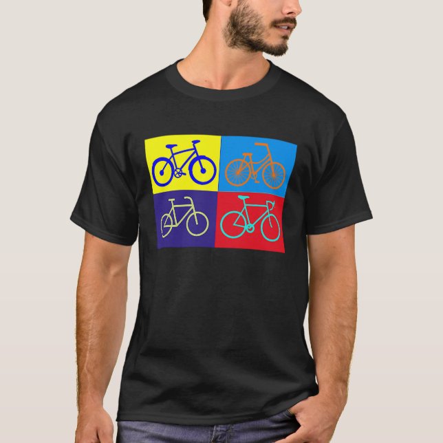 Camiseta bicycling accessories bicycle cycling cyclists art (Frente)