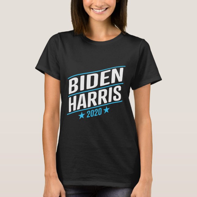 Camiseta Biden 2020 E Kamala Harris No Um Bilhete 2 (Frente)