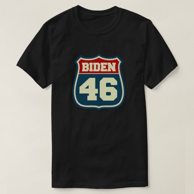 Camiseta Biden 46 - Celebrado Joe Biden 46 (Frente do Design)