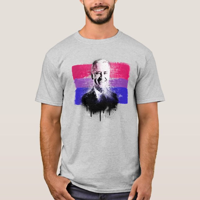 Camiseta Biden Bisexual Pride T-Shirt (Frente)