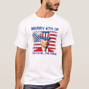 Camiseta Biden Engraçado Confusa Feliz Feliz 4 De Vocês Sab