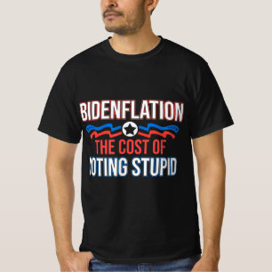 Camiseta Biden Flation O Custo Da Votação De Anti-Biden Est