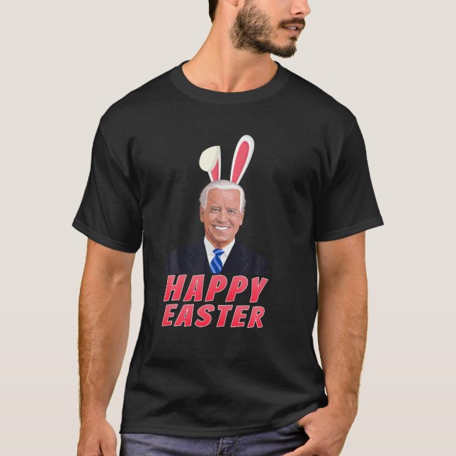 Camiseta Biden Happy Easter Bunny Easter Day (Frente)