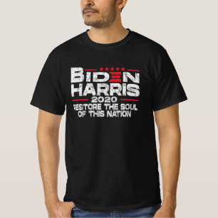 Camiseta Biden Harris 2020 restaura a alma desta nação