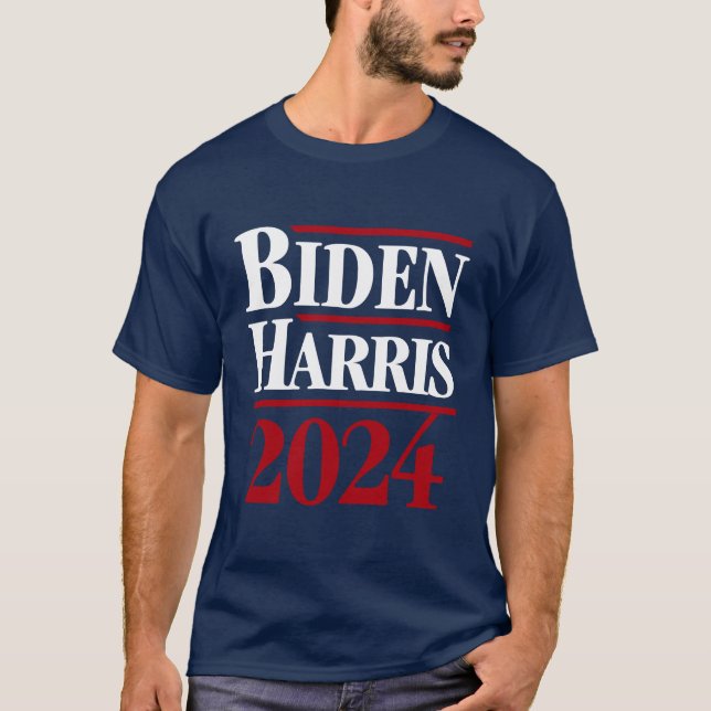 Camiseta Biden Harris 2024 - Estilo Vintage (Frente)