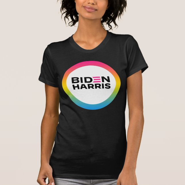 Camiseta Biden Harris Orgulho Pansexual (Frente)