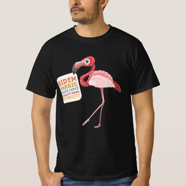 Camiseta Biden Harris Peace Love Igualdade Esperam Diversid (Frente)