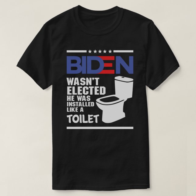 Camiseta biden - Joe Biden não foi eleito Ele foi Instalado (Frente do Design)