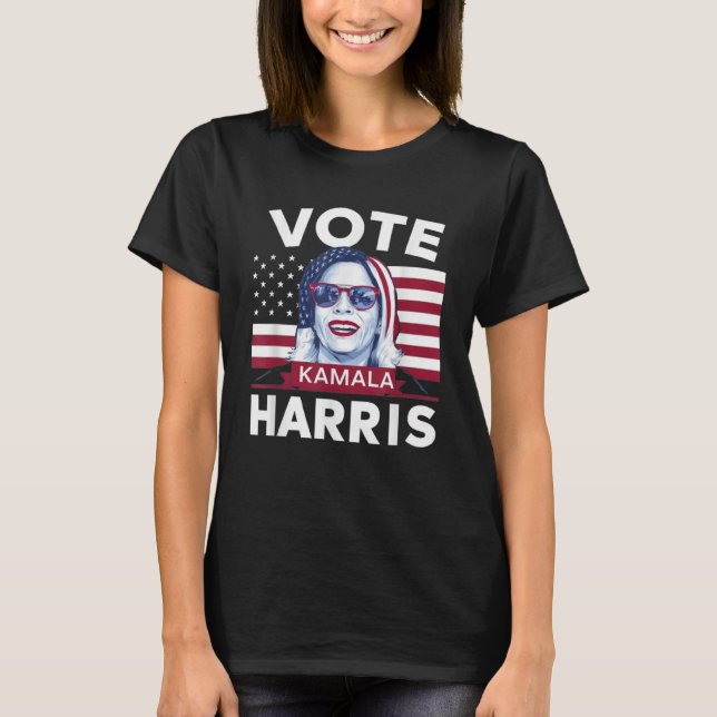 Camiseta Biden Kamala Harris Vote Kamala 2024 Em Favor Das  (Frente)