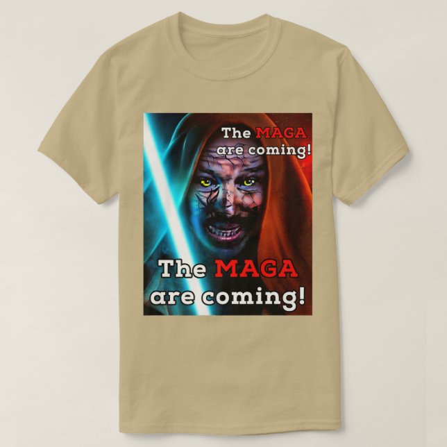 Camiseta Biden Midnight Ride MAGA Are Coming Adult Costume  (Frente do Design)