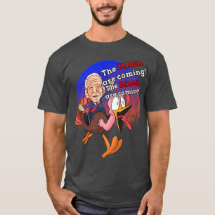Camiseta Biden Midnight Ride MAGA Está Chegando Figurino Ad