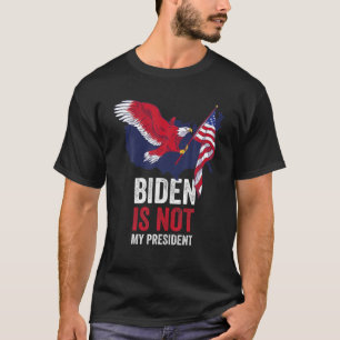 Camiseta Biden Não É O Meu Presidente Eleito Vintage Retro