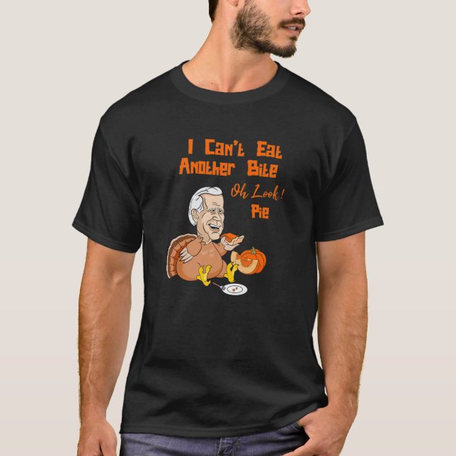 Camiseta Biden não pode comer outra mordida (Frente)
