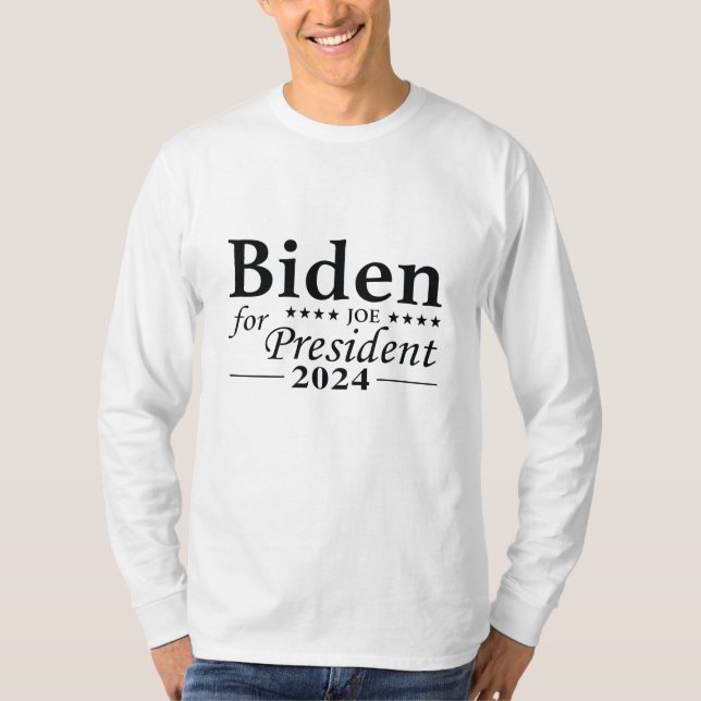 Camiseta Biden Para Presidente 2024 (Frente)