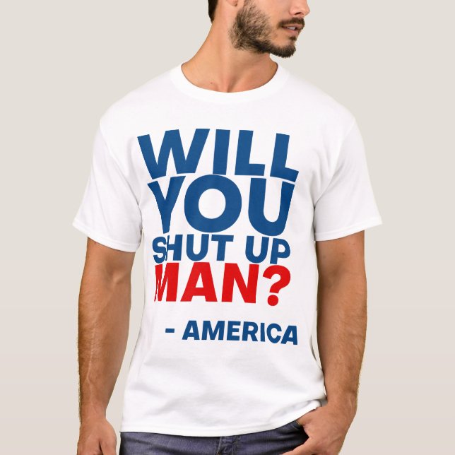 Camiseta Biden - Quer calar a boca? (Frente)