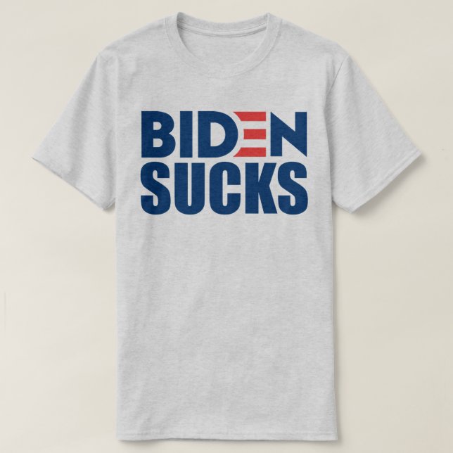 Camiseta BIDEN SUCKS Anti Joe Biden T Shirt (Frente do Design)