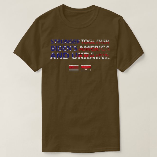 Camiseta Bidens America Ucrânia Biden (Frente do Design)