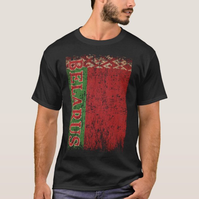 Camiseta Bielo-Rússia Mulheres Presentes Homens Crianças Bi (Frente)