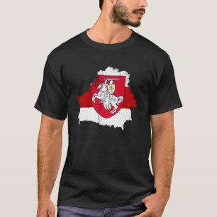 Camiseta Bielo-Rússia Red Pagonya Sinalizador de Apoio à Bi