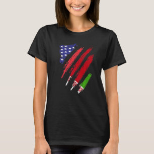 Camiseta Bielorrússia American Grown Flag USA Patriot Herit
