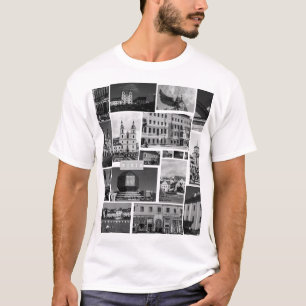 Camiseta Bielorrússia Belarus Minsk Минск Arquitetura da Ci
