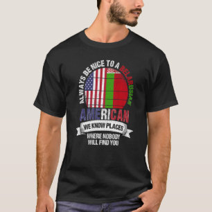 Camiseta Bielorrusso-americano Conhecemos Lugares onde Biel