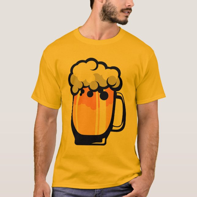 Camiseta biere mousse chope binouze alcool verre 2310_U (Frente)