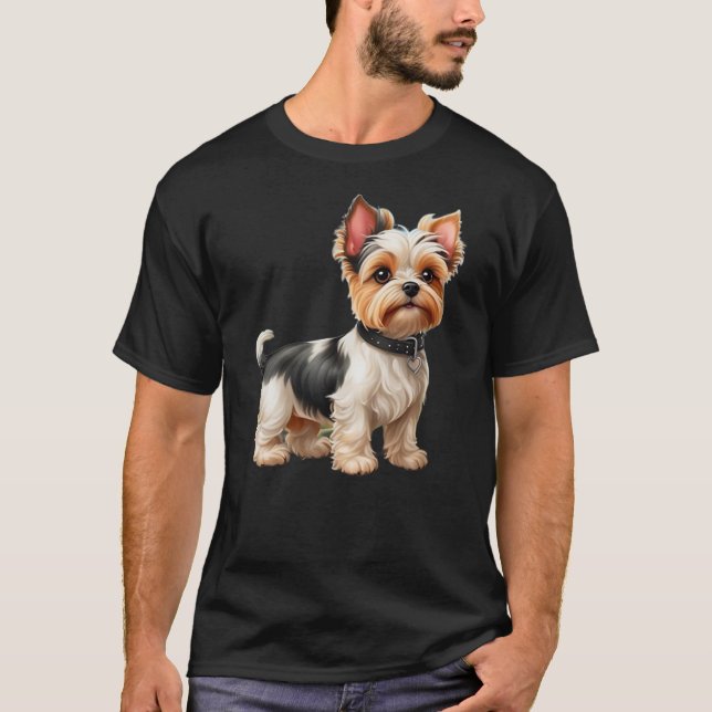 Camiseta Biewer Terrier Design Dog (Frente)