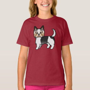 Camiseta Biewer Terrier Yorkshire Terrier Cute Cartoon