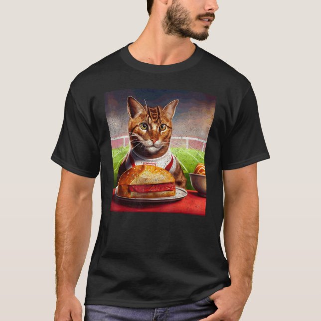 Camiseta Bife de Futebol de Gato (Frente)