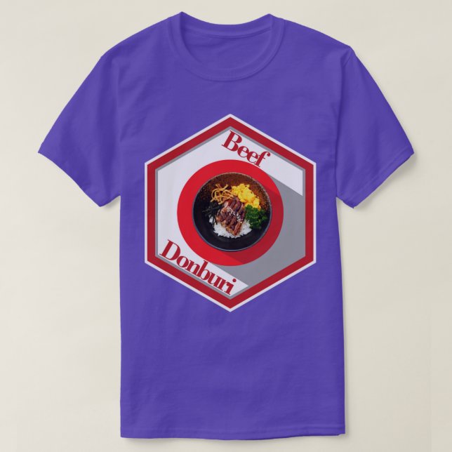 Camiseta bife donburi (Frente do Design)