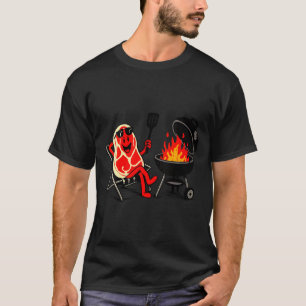 Camiseta Bife feminino mergulho divertido churrasco bife ch