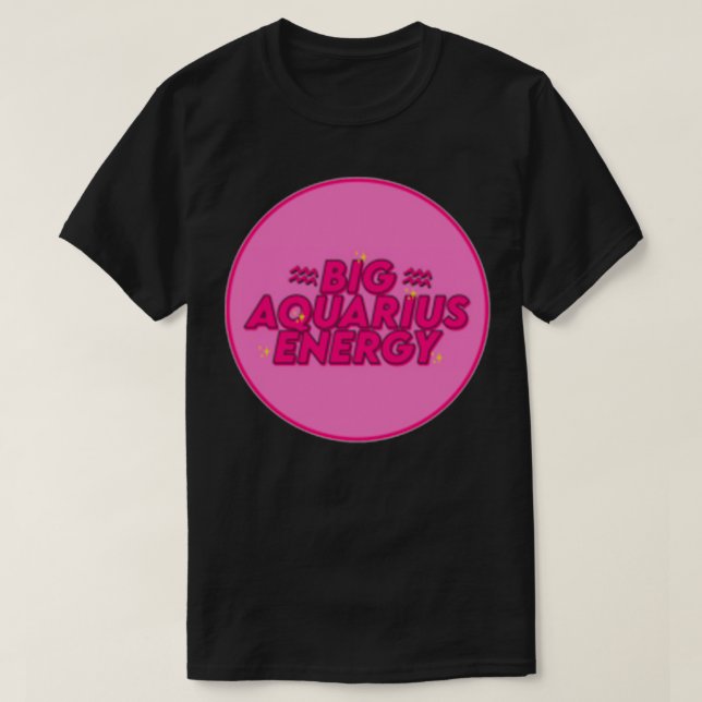 Camiseta Big Aquarius Energy de gabyiscool (Frente do Design)