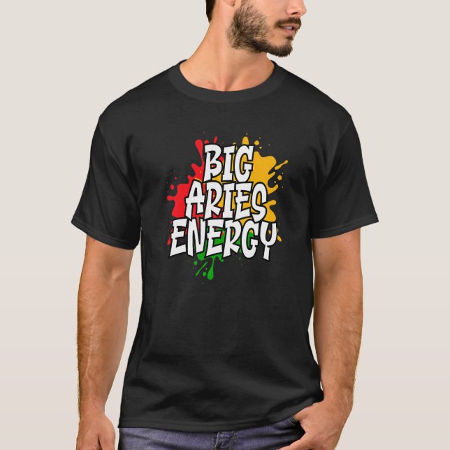 Camiseta Big Aries Zodiac Energy (Frente)
