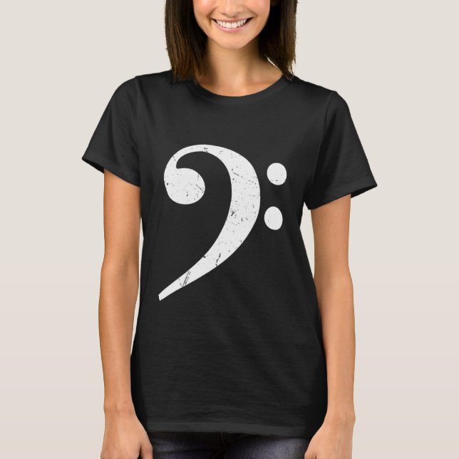 Camiseta Big Bass Clef Bassist (Frente)