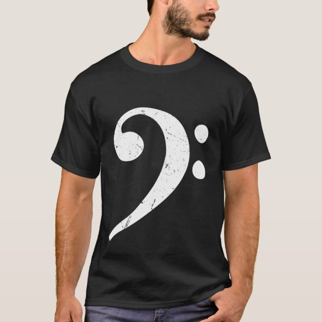 Camiseta Big Bass Clef Bassist (Frente)