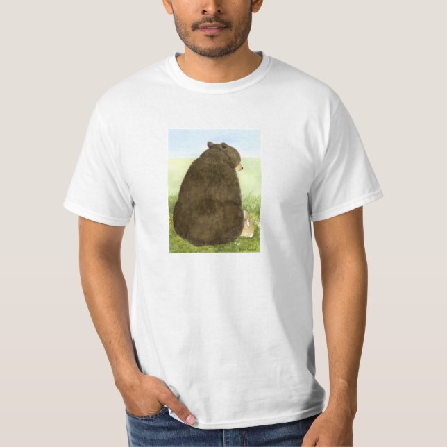 Camiseta Big Bear pouco t-shirt do coelho (Frente)