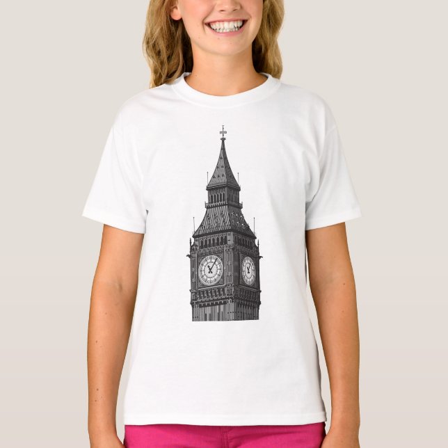 Camiseta Big Ben Clock Tower Londres Inglaterra (Frente)