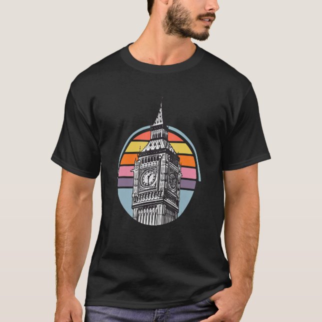 Camiseta Big Ben De Londres Em Inglaterra Skyline Westminst (Frente)