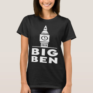 Camiseta Big Ben London Homens Mulheres Crianças