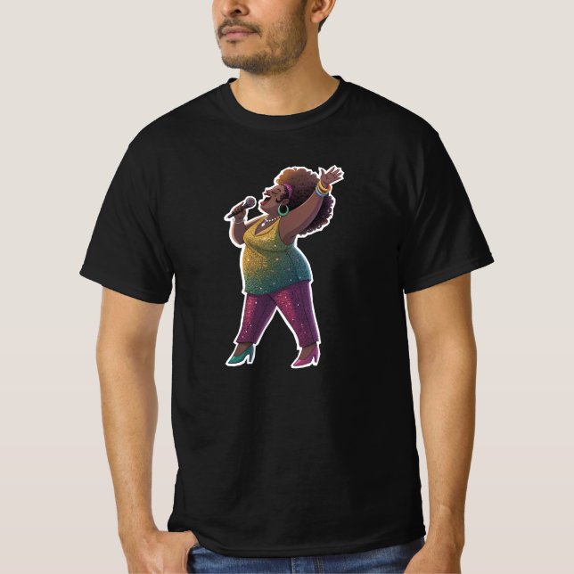 Camiseta Big Black Disco Diva Mama (Frente)