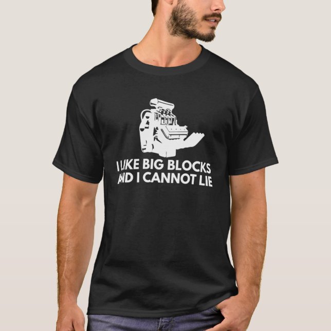Camiseta Big Block Engine  Car Guy (Frente)