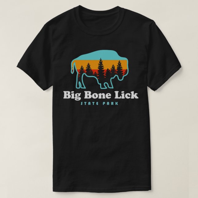 Camiseta Big Bone Lick State Park Kentucky Bison Fossils (Frente do Design)