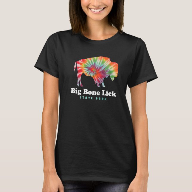 Camiseta Big Bone Lick State Park Kentucky Bison Tie Dye (Frente)