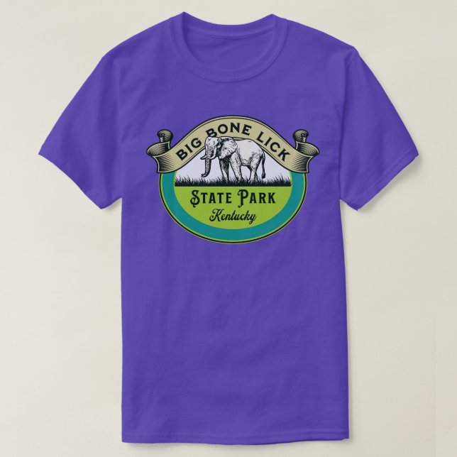 Camiseta Big Bone Lick State Park Kentucky Tirt (Frente do Design)