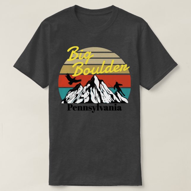 Camiseta Big Boulder ski Pensilvânia (Frente do Design)