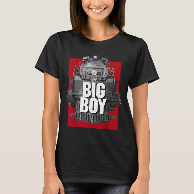 Camiseta Big Boy 4014 Clic Steam Engine Retro Locomotive Ra (Frente)