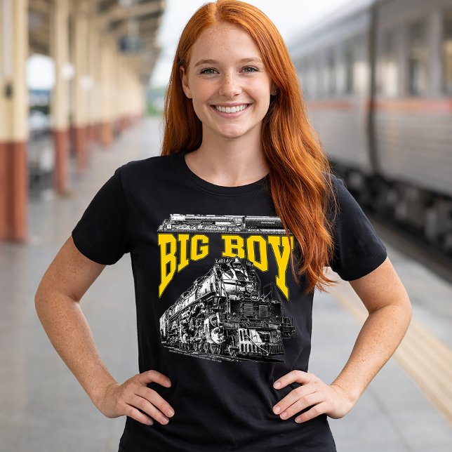 Camiseta Big Boy 4014 Union Pacific Class 4000. Steam Loco. (Big Boy 4014 Union Pacific Class 4000. Steam Loco. Women Basic Black T-Shirt)